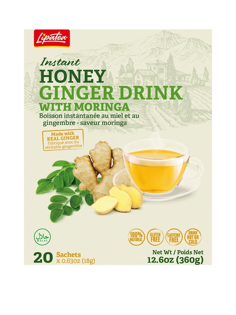 Lipa Honey Ginger Drink with Moringa (360gm x 24)