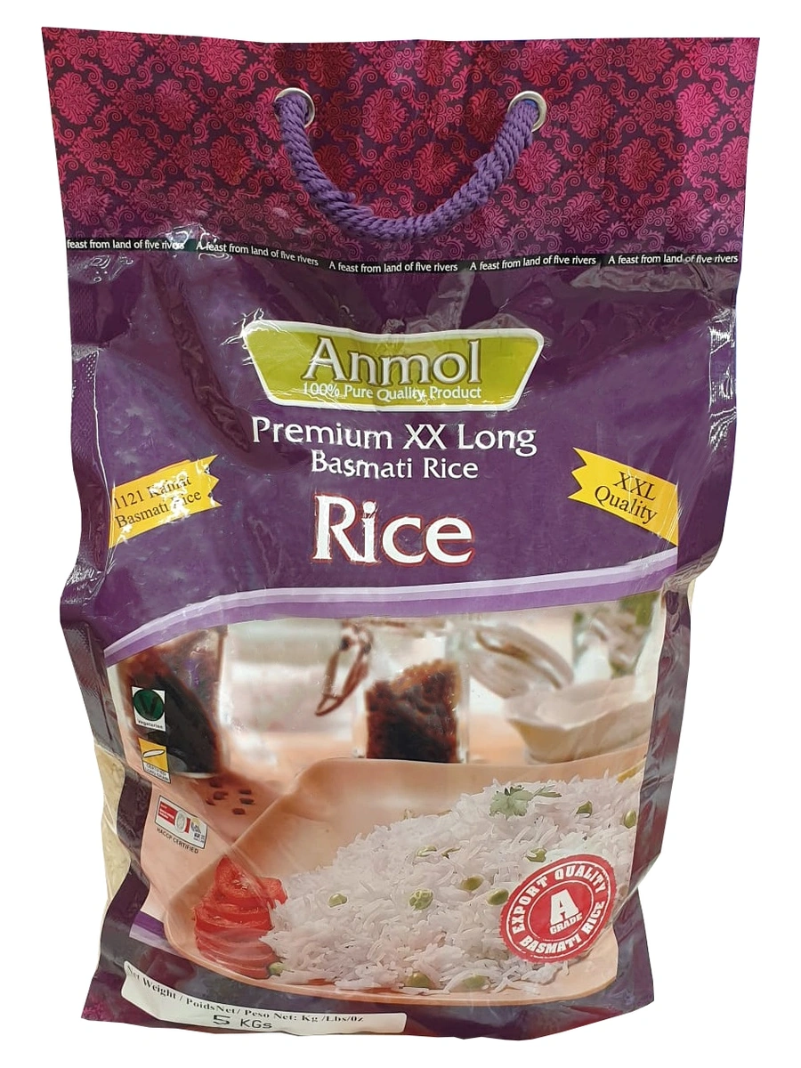 Anmol Premium Rice Xx Long Basmati Rice(4x10lb)